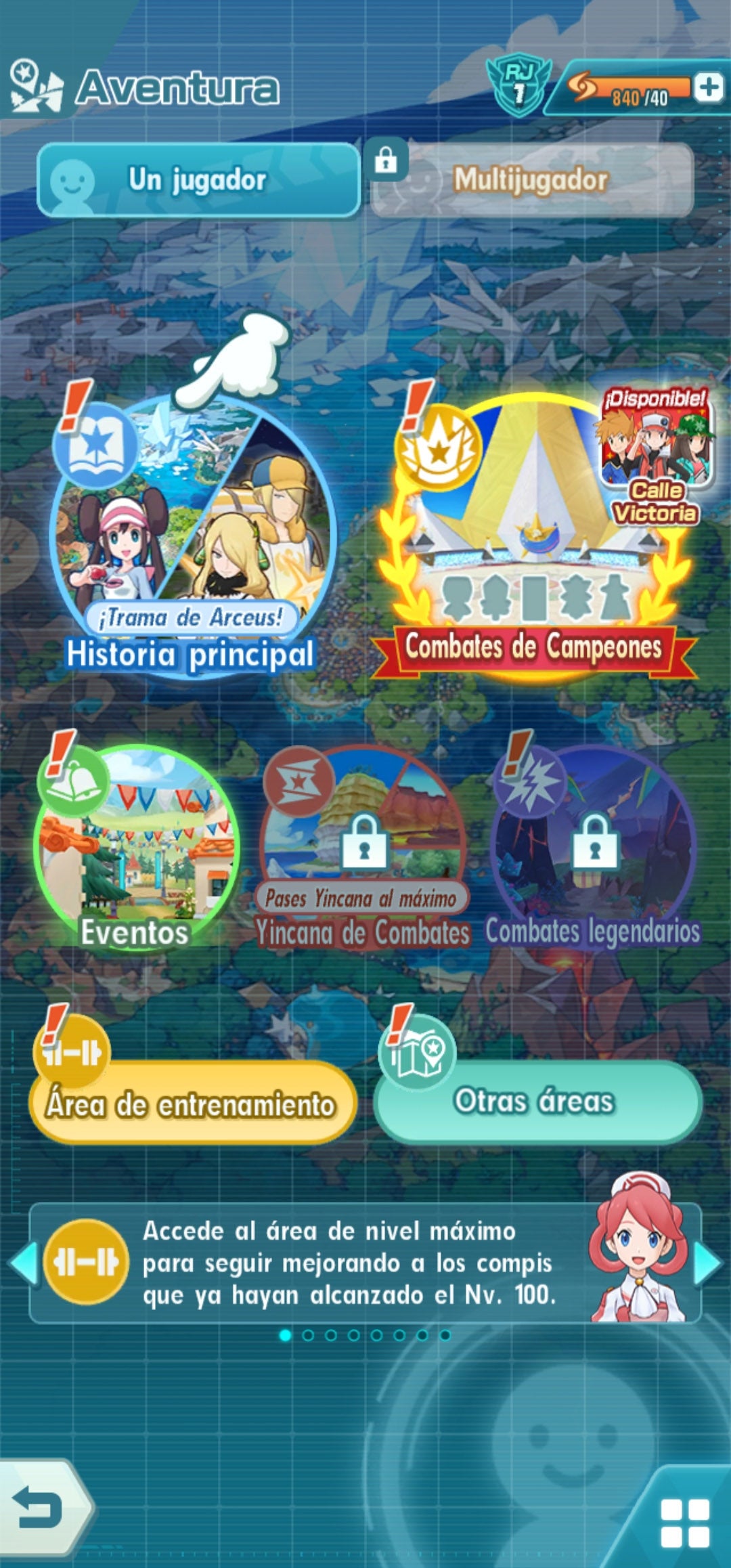 ✨ LIONEL (ARCHITRAJE) 5/5 + ROJO (TRAJE S,RAYO) + NÁKARA Y GLACEON + ADAMAS Y LEAFEON 2/5 + BERTO 5/5 + ROXY + PAUL + FERO + 74 COMPIS + 💎 178,560 GEMAS 💎