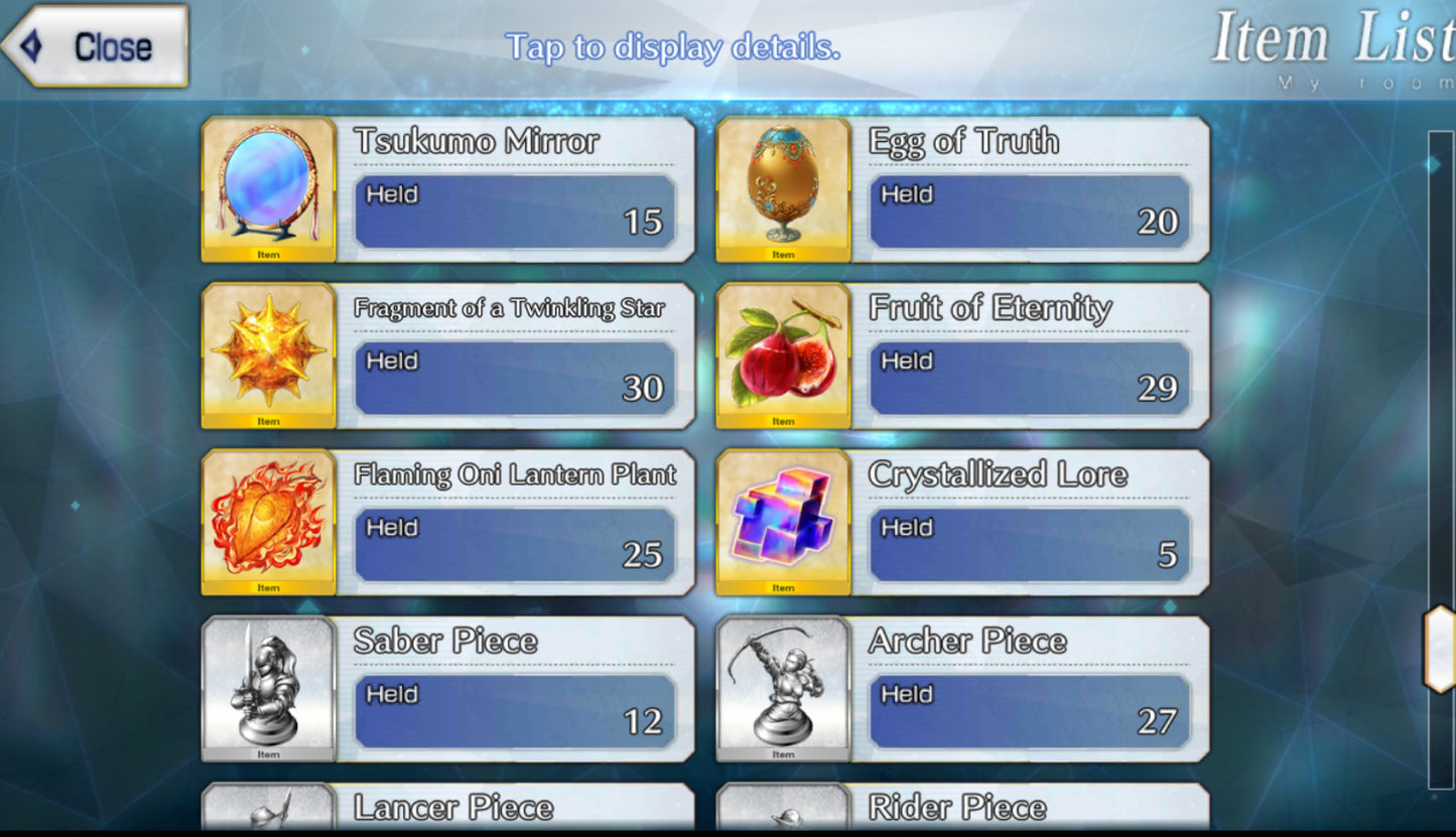 Cuenta FGO GLOBAL 🌍 | Altria Caster, Oberon, Koyanskaya, Charlemagne, Britomart NP4 🔥 + Bradamante, Medb, Taigong, Tametomo | Historia avanzada