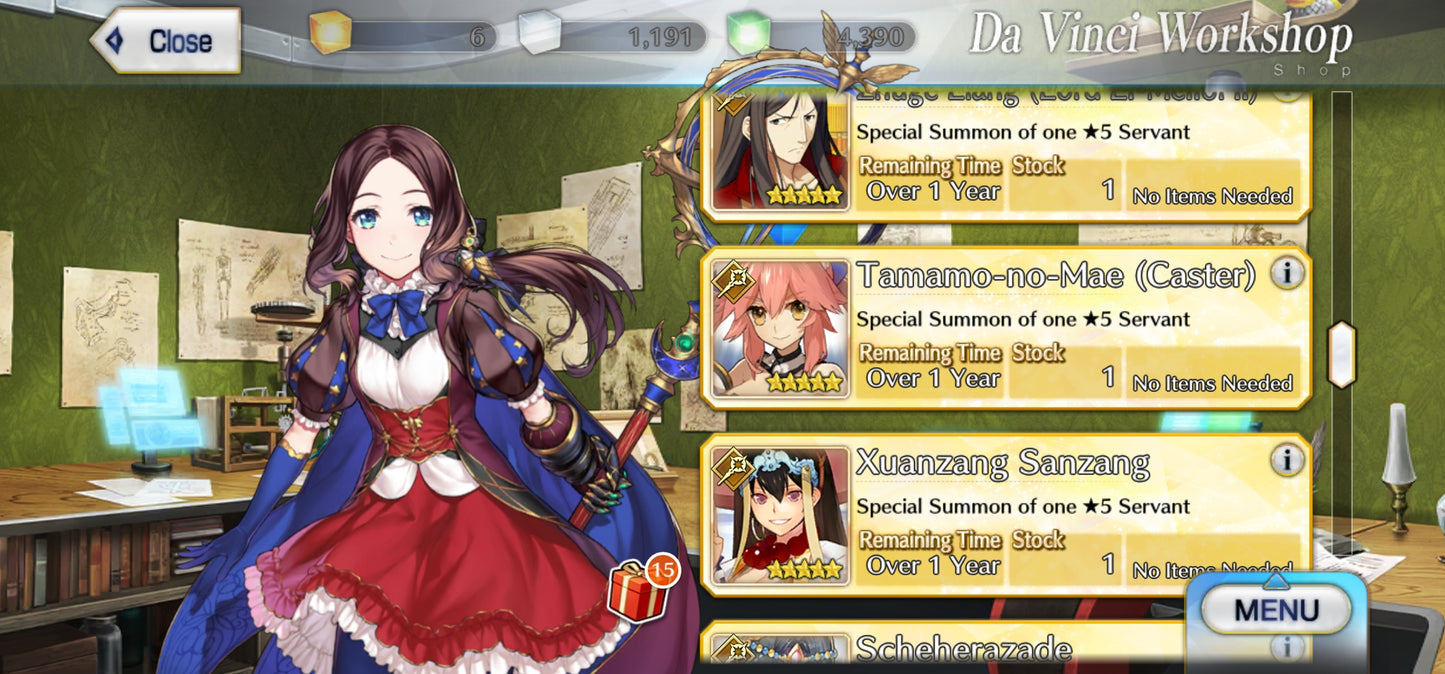 Ftgo Global✨1575+ Saint Quartz💎|#1 Tezcatlipoca (A), Altria Caster (Berserker), Mélusine ondine (R), Oberon, Saber✨Cuenta avanzada