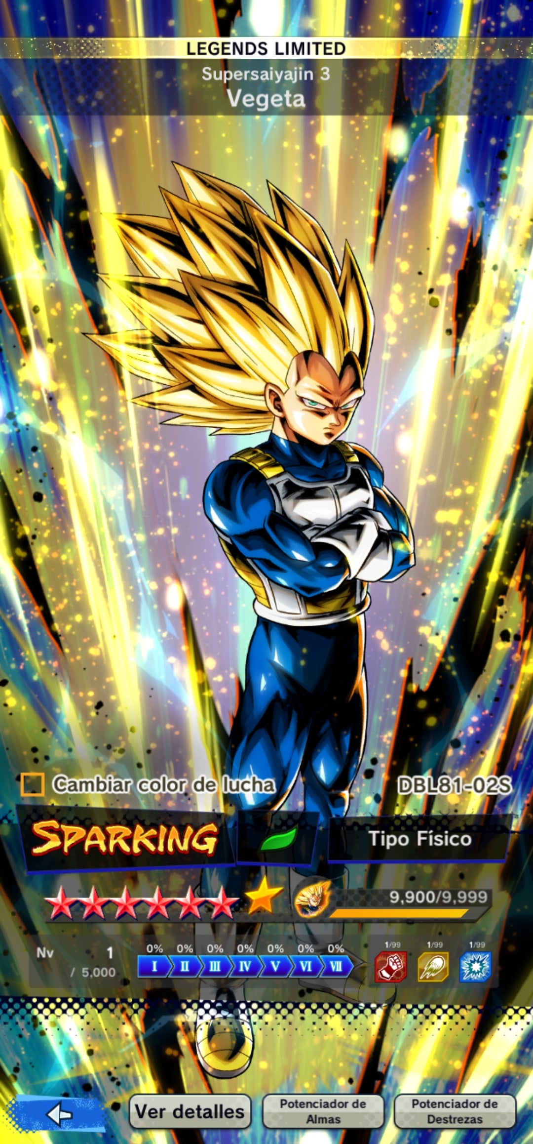 [Android & iPhone ⭐️ SS3 VEGETA 6 ESTRELLAS ROJA⭐️ + 9 LL