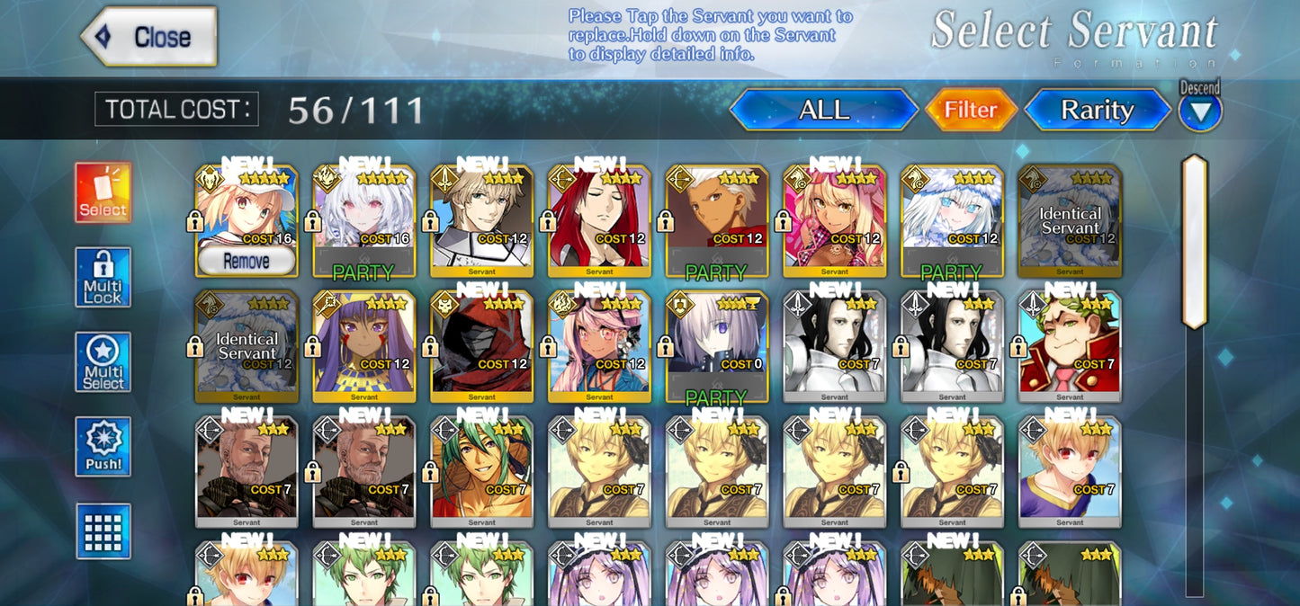 Ftgo Global✨2027+ Saint Quartz💎|#6 Lady Avalon + Altria Caster (Berserker) | Cuenta Avanzada