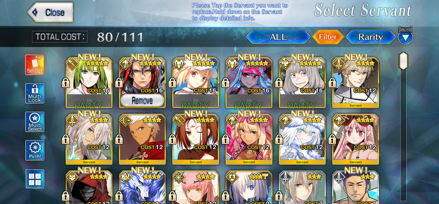 Ftgo Global✨1024+ Saint Quartz💎|#3 Oberon + Altria Caster + Ibuki Douji (Berserker) + Enkidu | Cuenta Avanzada