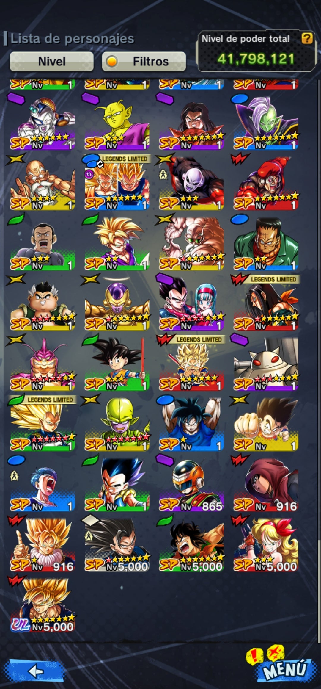[Android & iPhone ⭐️ SS3 VEGETA 6 ESTRELLAS ROJA⭐️ + 9 LL