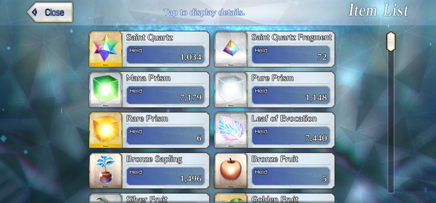 Ftgo Global✨1034+ Saint Quartz💎|#2 Tezcatlipoca (A) + Oberon + Altria Caster | Cuenta Avanzada