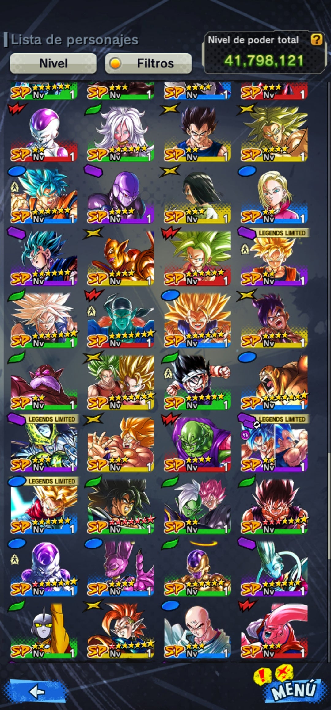 [Android & iPhone ⭐️ SS3 VEGETA 6 ESTRELLAS ROJA⭐️ + 9 LL