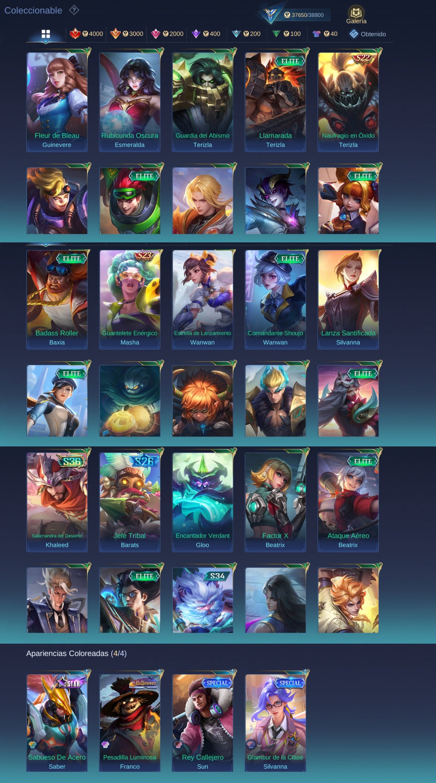 Mobile Legends | 91 HÉROES + 152 SKINS | KOF Karina , PRIME BEATRIX , SAINT SEIYA BADANG ✨, COLLECTOR NATALIA ✨
