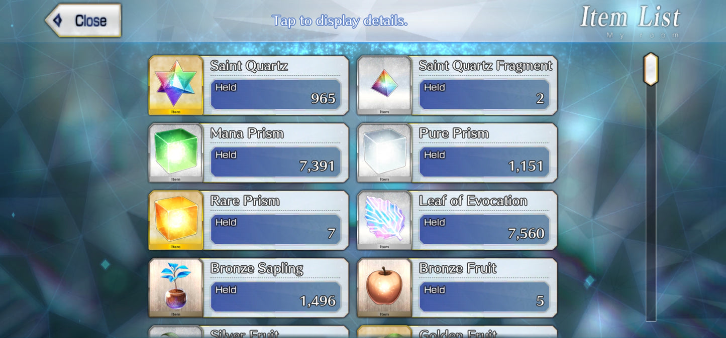 Ftgo Global✨965+ Saint Quartz💎|#4 Lady Avalon + Ibuki Douji (Berserker) + Tamamo no Mae | Cuenta Avanzada