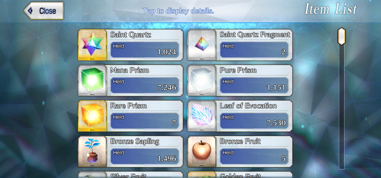 Ftgo Global✨1024+ Saint Quartz💎|#3 Oberon + Altria Caster + Ibuki Douji (Berserker) + Enkidu | Cuenta Avanzada
