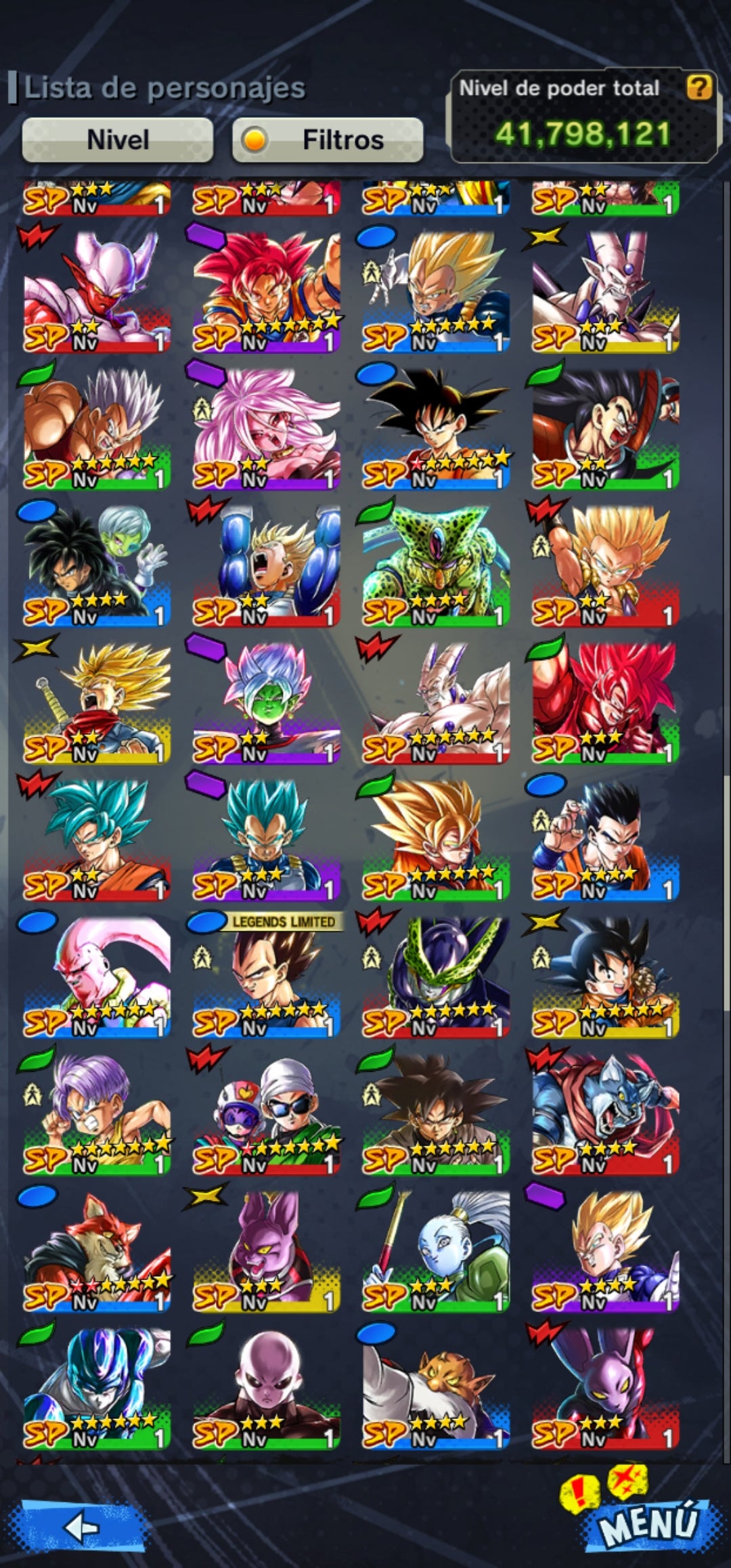 [Android & iPhone ⭐️ SS3 VEGETA 6 ESTRELLAS ROJA⭐️ + 9 LL