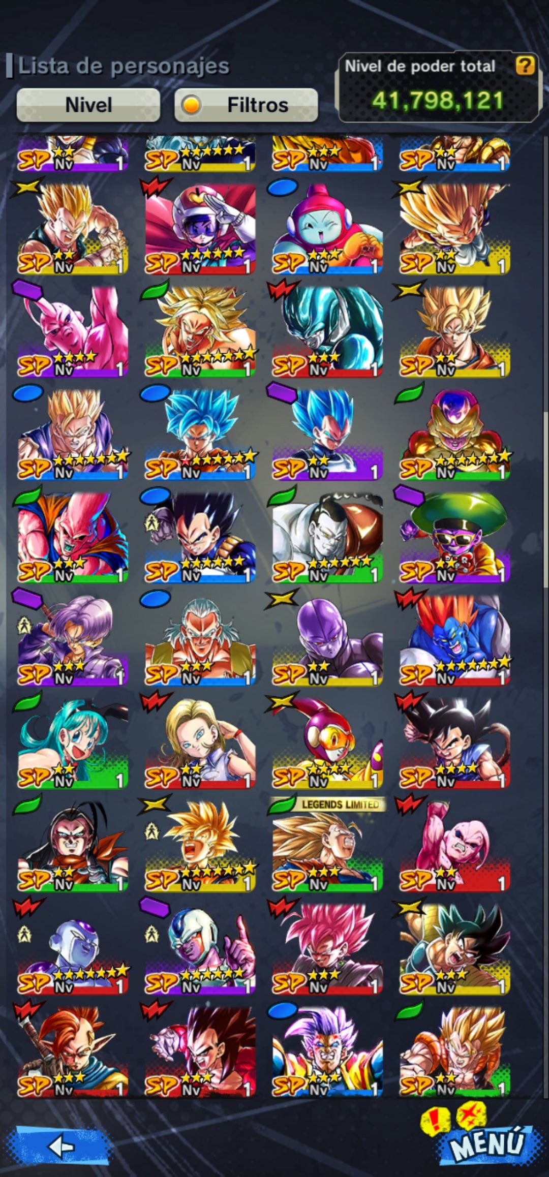 [Android & iPhone ⭐️ SS3 VEGETA 6 ESTRELLAS ROJA⭐️ + 9 LL