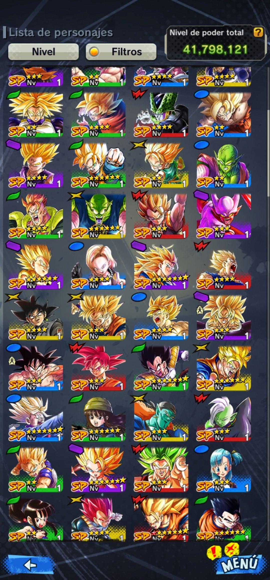 [Android & iPhone ⭐️ SS3 VEGETA 6 ESTRELLAS ROJA⭐️ + 9 LL