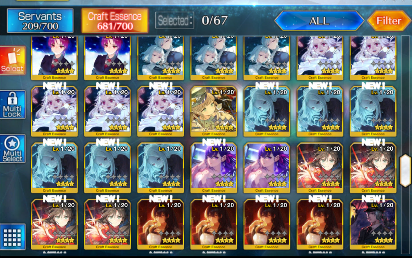 Cuenta FGO GLOBAL 🌍 | Altria Caster, Oberon, Koyanskaya, Charlemagne, Britomart NP4 🔥 + Bradamante, Medb, Taigong, Tametomo | Historia avanzada