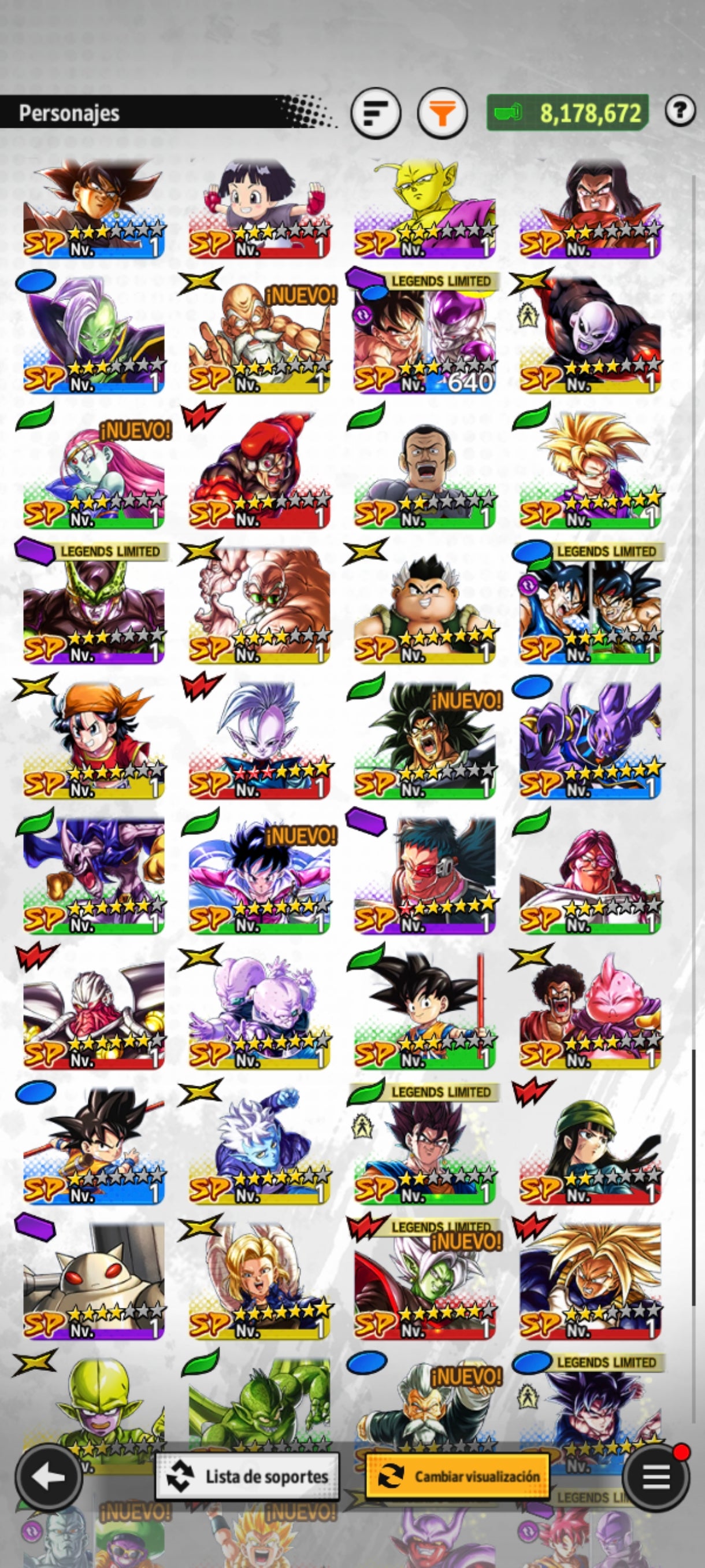 Goku ssj3 & Vegeta ssj2 ULTRA + Gohan y Trunks LR + Broly LR + Gogeta Blue 2026 ULTRA + 13 LL | DRAGON BALL Legends Cuenta