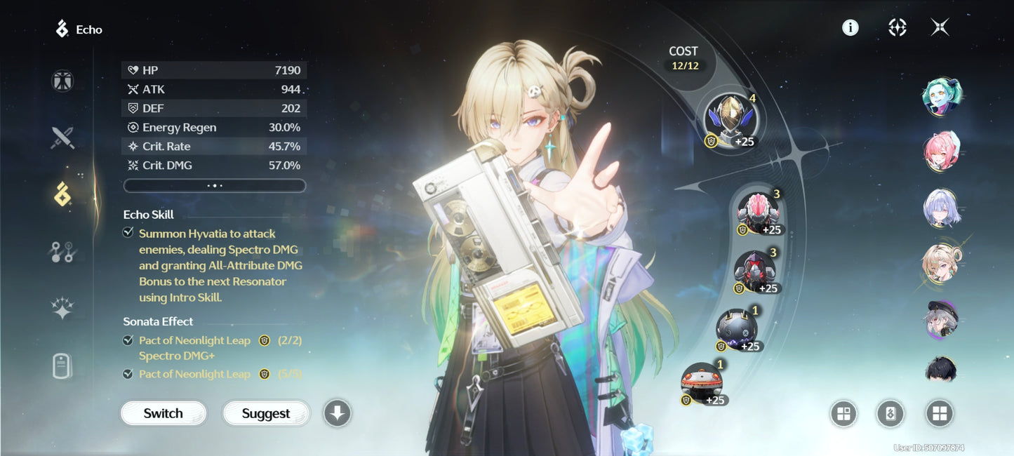 AMERICA|Lvl 72| Hiyuki C6 + Arma| Lynae + Arma | Yangyang: Xuanling + Arma| Mornye + Lucilla + Aemeath + Rebecca + Verina C2 + Lingyang + Encore + Calcharo