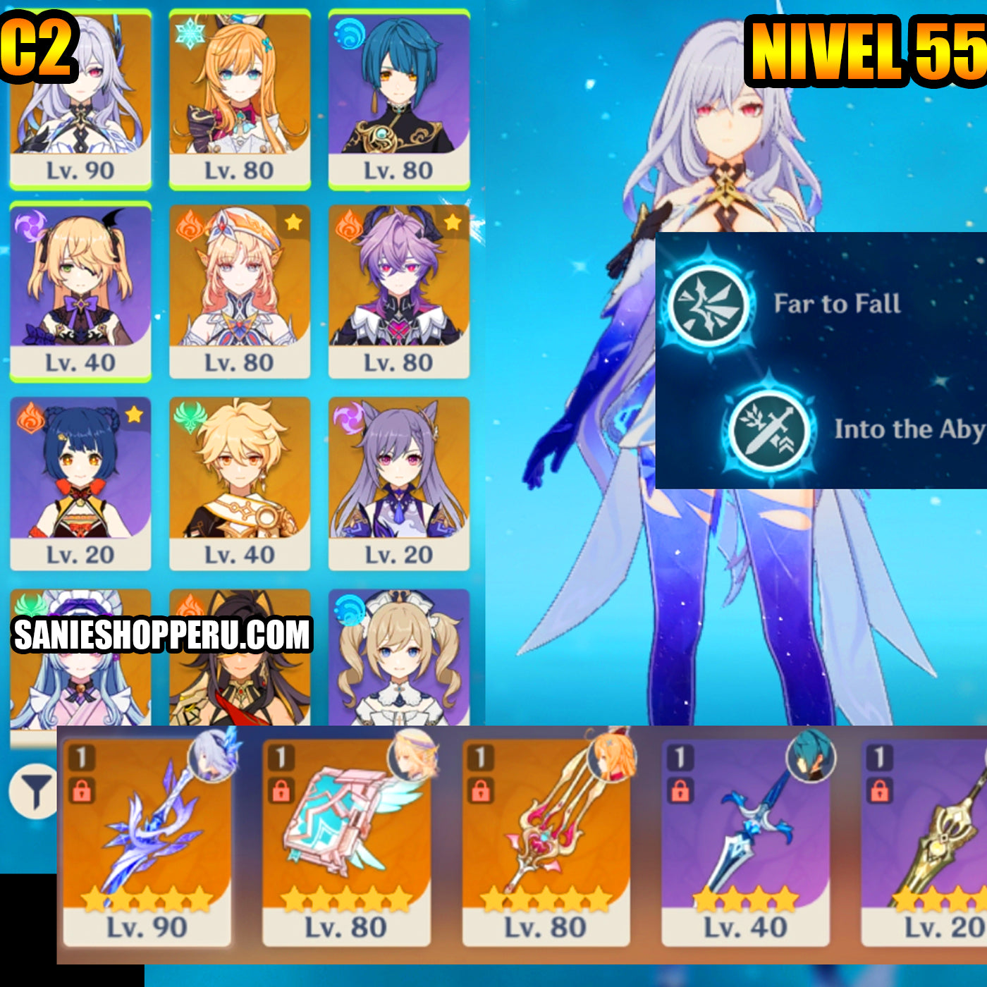 NA Lvl 55⭐️Skirk C2 + Arma , Escoffier + Arma , Nicole , Durin , Keching ⭐️CUMPLEAÑOS LIBRE