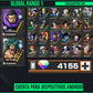#1 [GLOBAL-Android] +4155 GEMAS 💎| Aramaki + Issho + 101 Personajes 4⭐+ 600 fragmentos dorados