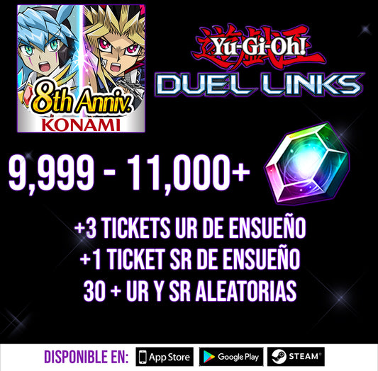[CUENTA][GLOBAL] +11000 Gemas Yu-Gi-Oh! Duel Links CUENTA INICIAL