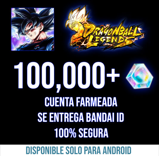 [Solo Android ✅] CUENTA + 100,000 Cronocristales💎 (NO ES RECARGA)