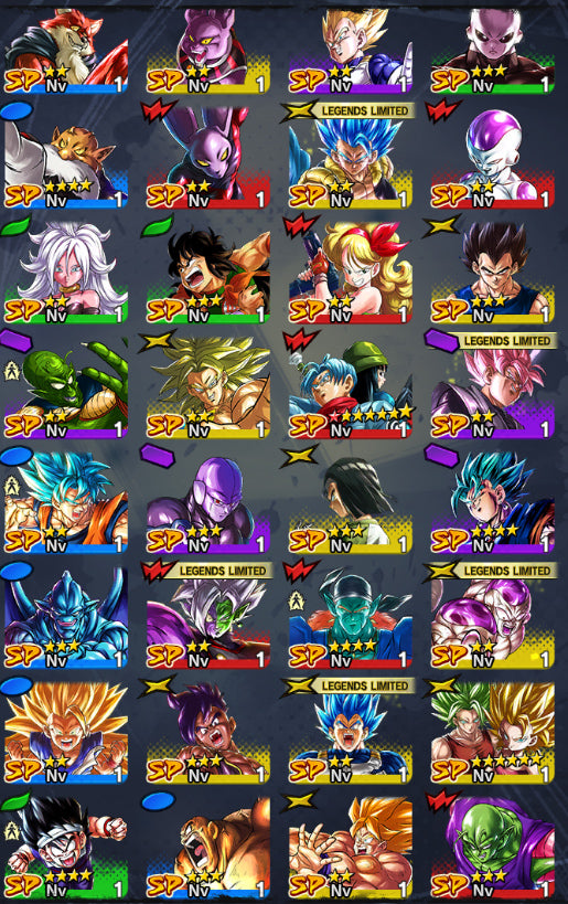 [Solo Android] ⭐️SS Rosé Goku Black + SS GOD SS Vegito + Cell Perfecto (UL) + Gohan (Chico, UL) + Gohan Bestia (UL)⭐️ + 💎31,478 Cronocristales💎+ 17 LL