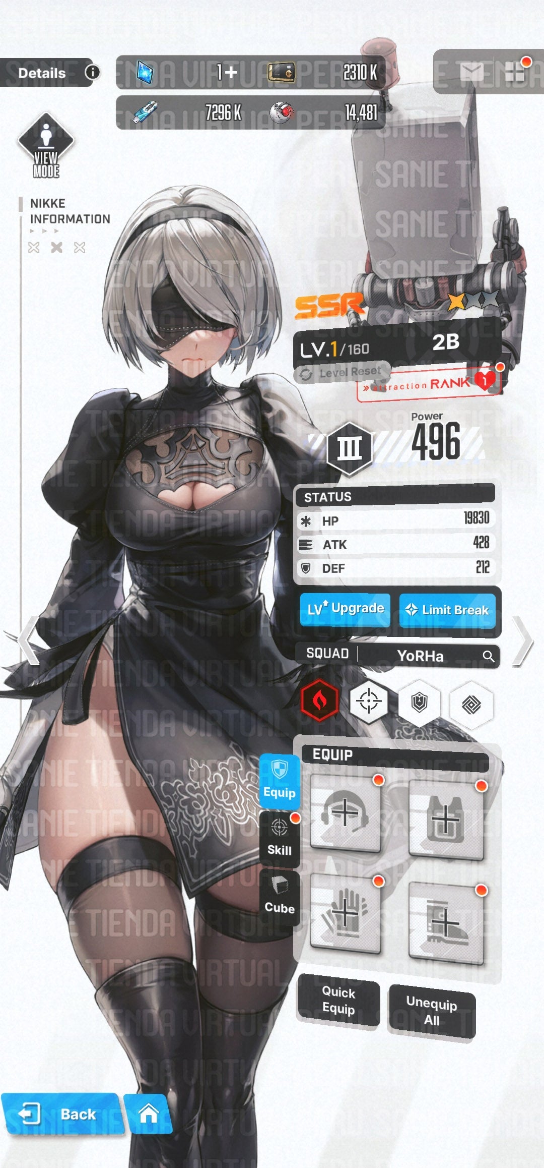 [Nivel 51] ✨ 2b (+1) + Bay (+2) + Rei + Naga + D + Admi