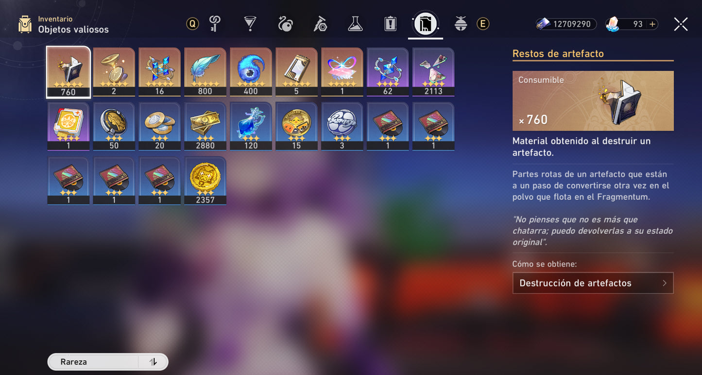 NA[Lvl 70 + Cumpleaños Libre] Yao Guang E1 + Cono , Mortenax Blade + Cono , Hyacine + Cono , Castorice + Cono , Larganoche E1 + Cono , Hysilens E1 + Cono , Cisne Negro + Cono , Ruan Mei + Archer + Huohuo + Kafka + Dan Heng Permansor Terrae + Gilgamesh +