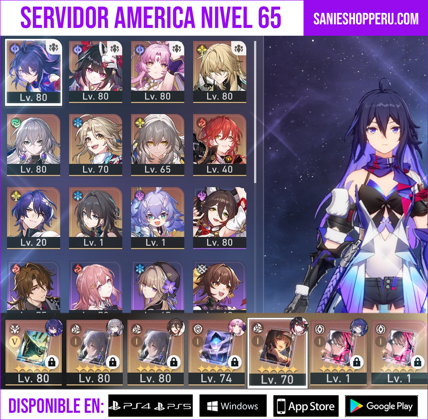 [TL 65] ⭐️Seele + Sparkle + Fu Xuan + Luocha + Dr Ratio + Ruan Mei + Bronya E3 + Yanqing + Himeko + Bailu