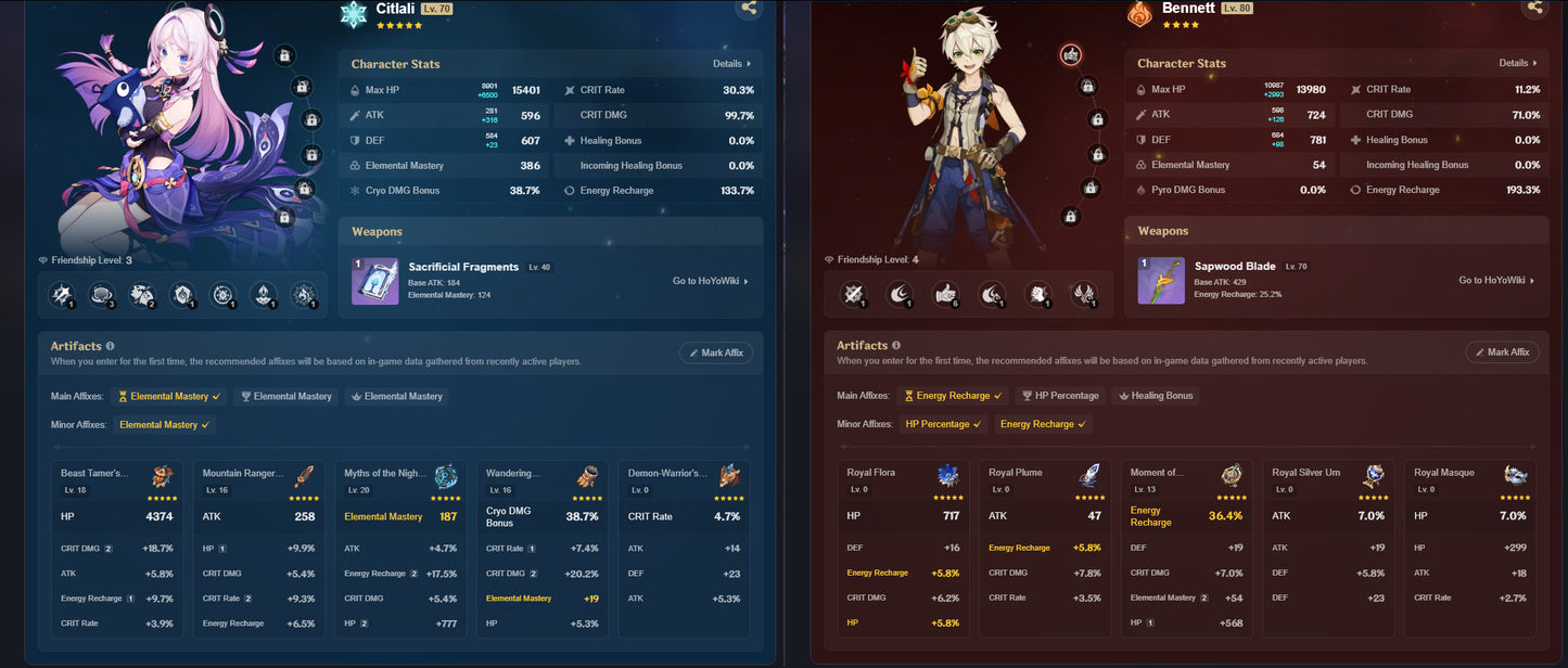 [AR 55] ⭐️ Mavuika + Arma + Chasca + Arma + Furina + Shenhe + Neuvillette + Kazuha + Citlali + Zhong Li + Emilie — Cuenta Genshin Impact