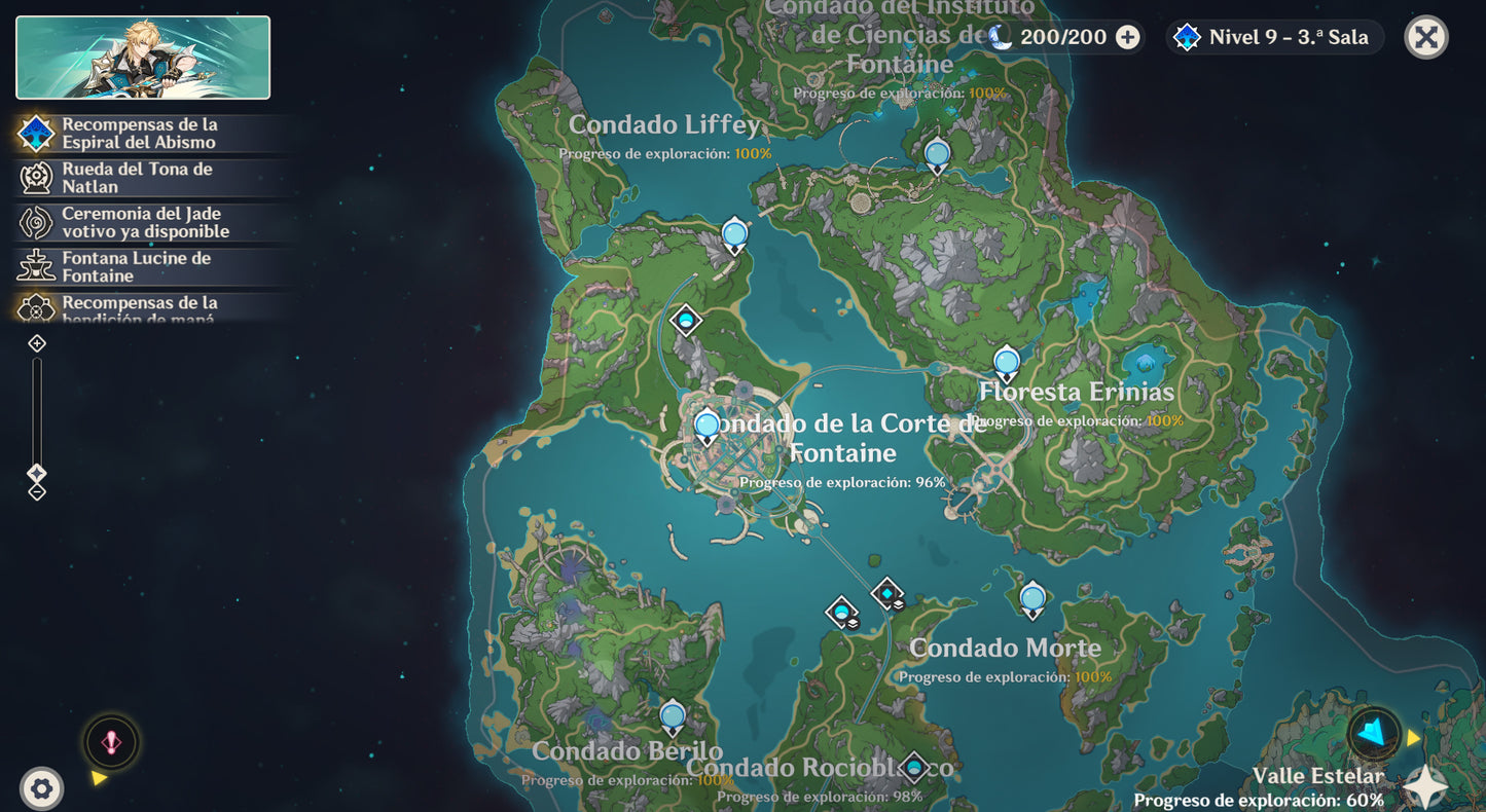 (REROLL + CUMPLEAÑOS LIBRE) Nivel 55 + Varka + 368 Destinos Entrelazados ✨