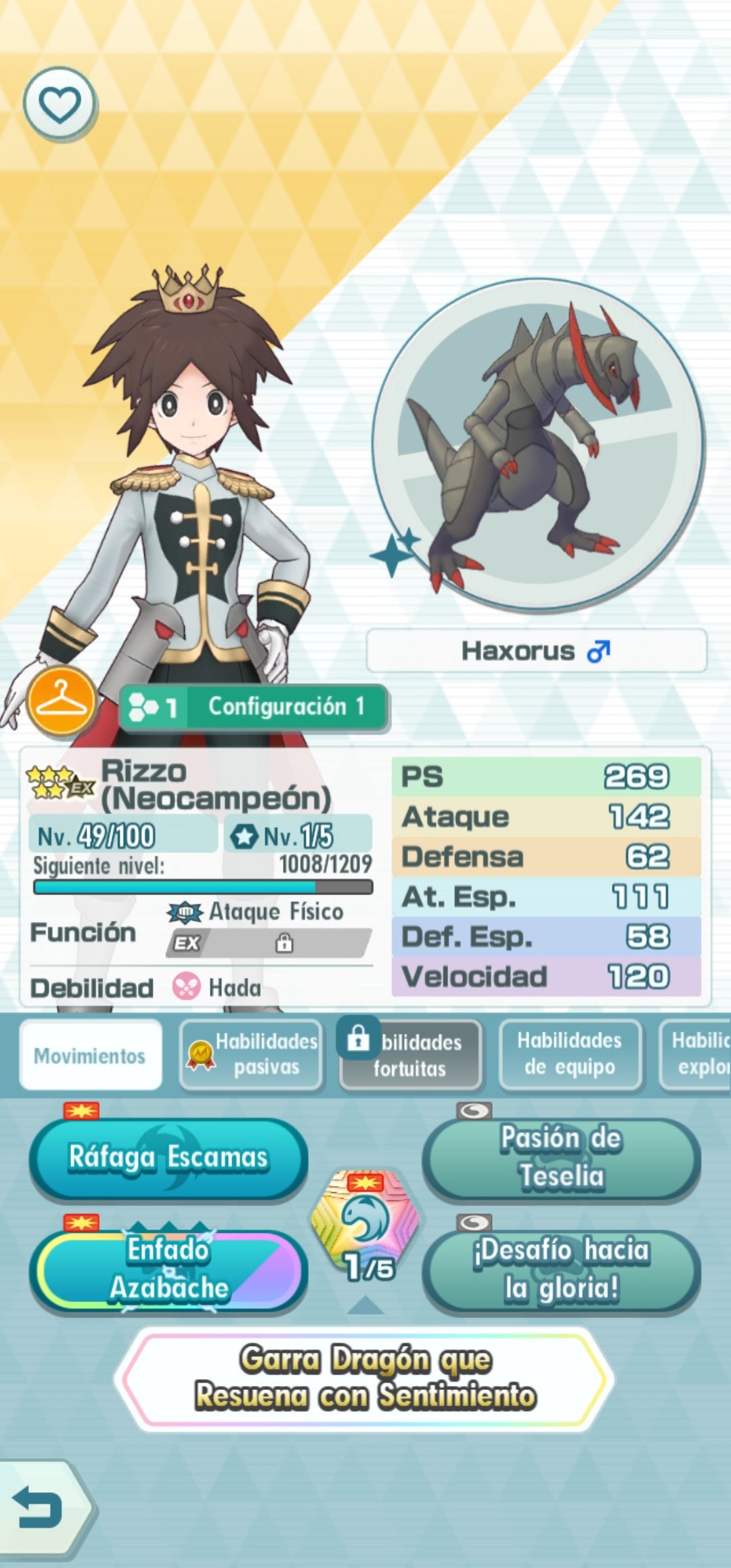 [Android] 1 NEOCAMPEON + 2 ARCHITRAJES⚡| ✨ N 3/5 (ARCHITRAJE) , Cintia (ARCHITRAJE), Rizzo (NEOCAMPEON), Máximo (Aniversario) ,Juliana, Florian, Rojo (TRAJE S, RAYO)