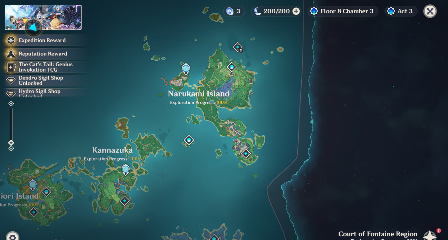 [AR 55] ⭐️ Mavuika + Arma + Chasca + Arma + Furina + Shenhe + Neuvillette + Kazuha + Citlali + Zhong Li + Emilie — Cuenta Genshin Impact