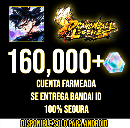 [Solo Android ✅] CUENTA + 160,000 Cronocristales💎(NO ES RECARGA)