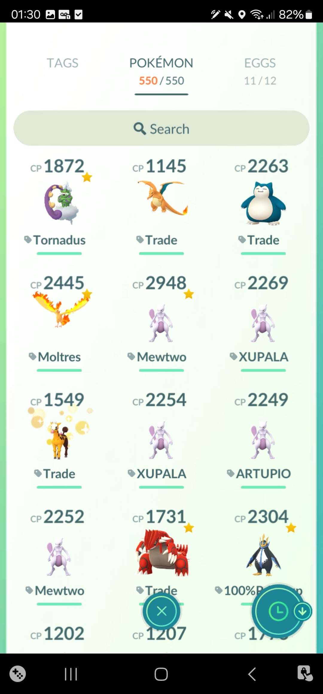 [Nivel 34] ✨ Legendarios: 72 ✨ Pokemon Shiny: 25