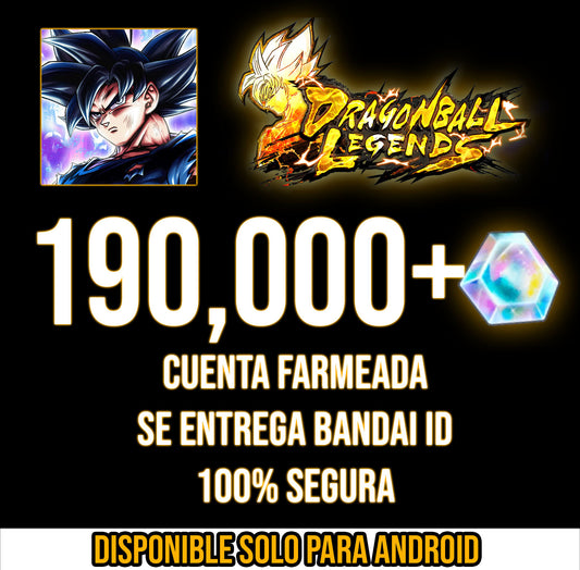 [Solo Android ✅] CUENTA + 190,000 Cronocristales💎 (NO ES RECARGA)