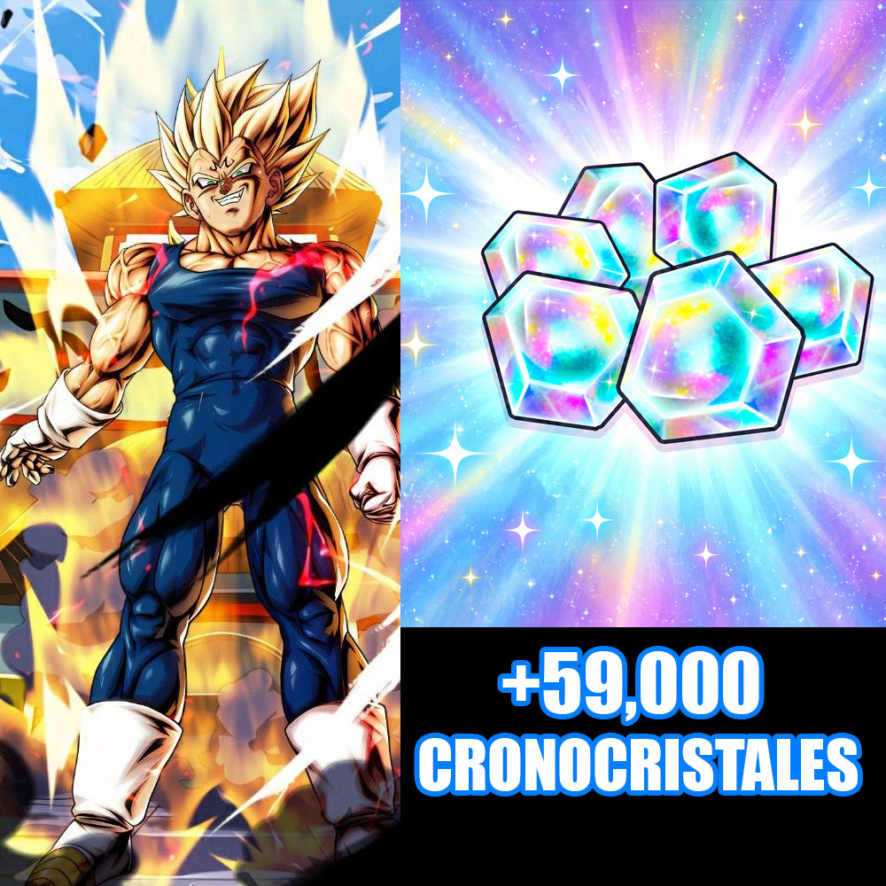 [Android] + 59,000 cronocristales + Vegeta MAJIN ULTRA | DRAGON BALL Legends Cuenta