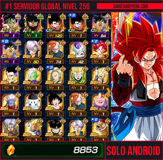 [Solo Android] +8853 Piedras Dragon💎 + 140 SSR|  DRAGON BALL Z DOKKAN BATTLE