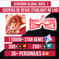 [Cuenta Inicial Nivel 1][IMAGEN REFERENCIAL] 110000+ Star Gems, 30+ Personajes 4⭐️ , 300+ BF Tickets, 250+ Seasonal Tickets