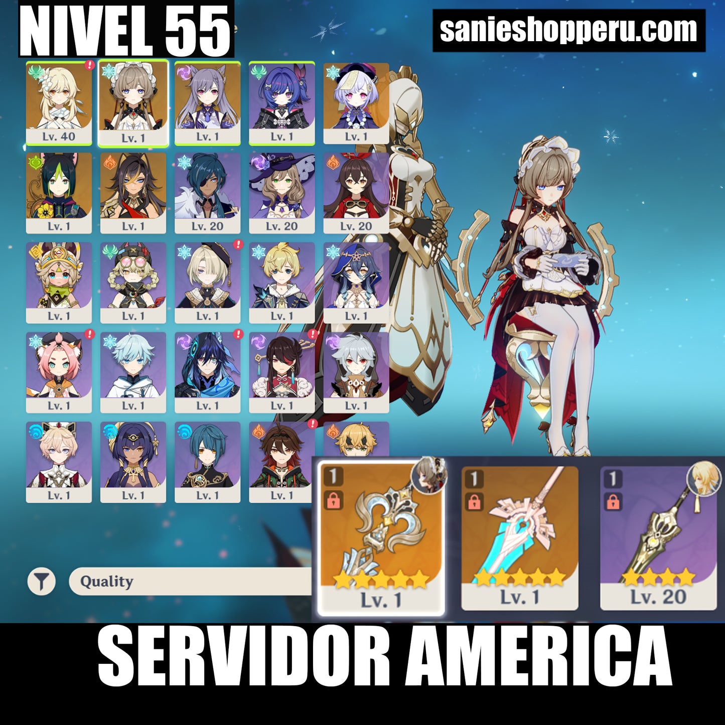 [Nivel 55] Sandrone + Arma ⭐️ Cumpleaños libre