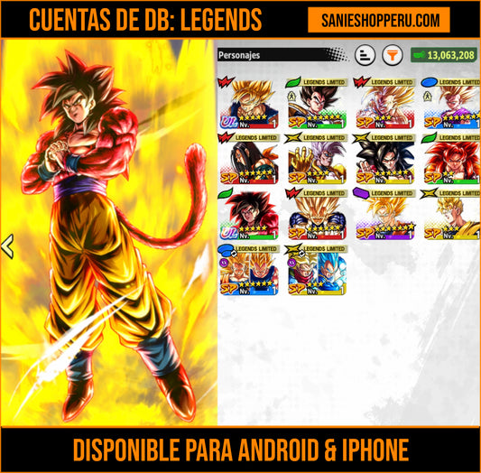 [Android & iPhone] ⭐️SSJ4 GOKU MAXIMO PODER + 12 LL⭐️