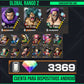 #2 [GLOBAL-Android] +3369 GEMAS 💎| Aramaki + Issho + Zephyr + 138 Personajes 4⭐+ 450 fragmentos dorados