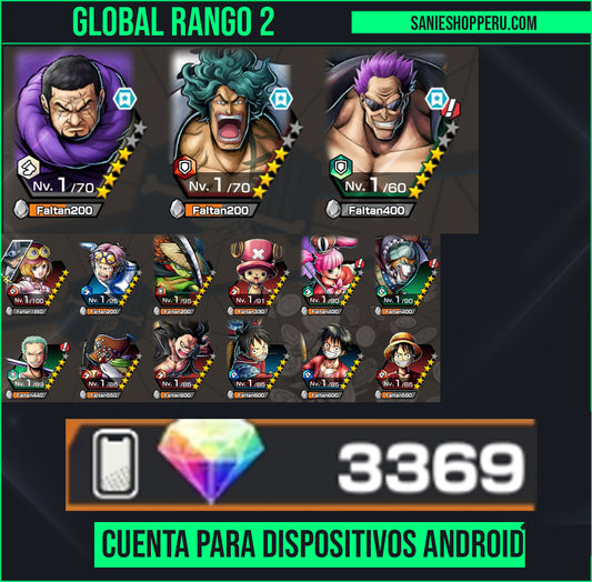 #2 [GLOBAL-Android] +3369 GEMAS 💎| Aramaki + Issho + Zephyr + 138 Personajes 4⭐+ 450 fragmentos dorados