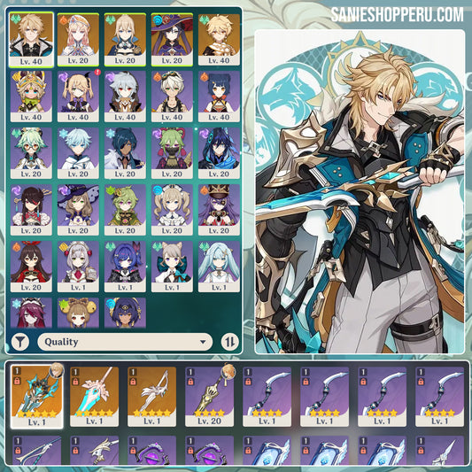 [Nivel 55] ⭐️ Varka + Arma + Nicole