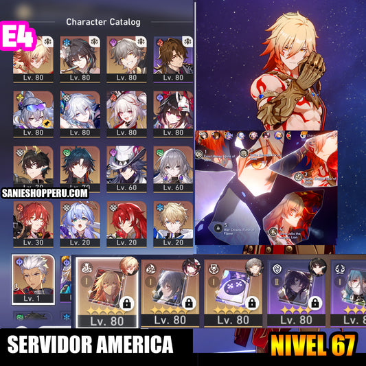 NA [Lvl 67] Mydei E4 + Cono , Yao Guang + Sparxie + Silver Wolf Lvl 999 + Archer + AshVeil + Ruan Mei + Robin + Sparkle + Blade + Dan Heng Permansor Terrae + Argenti + Bronya E1 + Himeko + Gepard