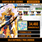 [Android] 34,460  Cronocristales 💎|  ⭐️ Majin Vegeta [ULTRA] | ⭐️ 2 Legends Limited | Dragon Ball: Legends Cuenta Reroll
