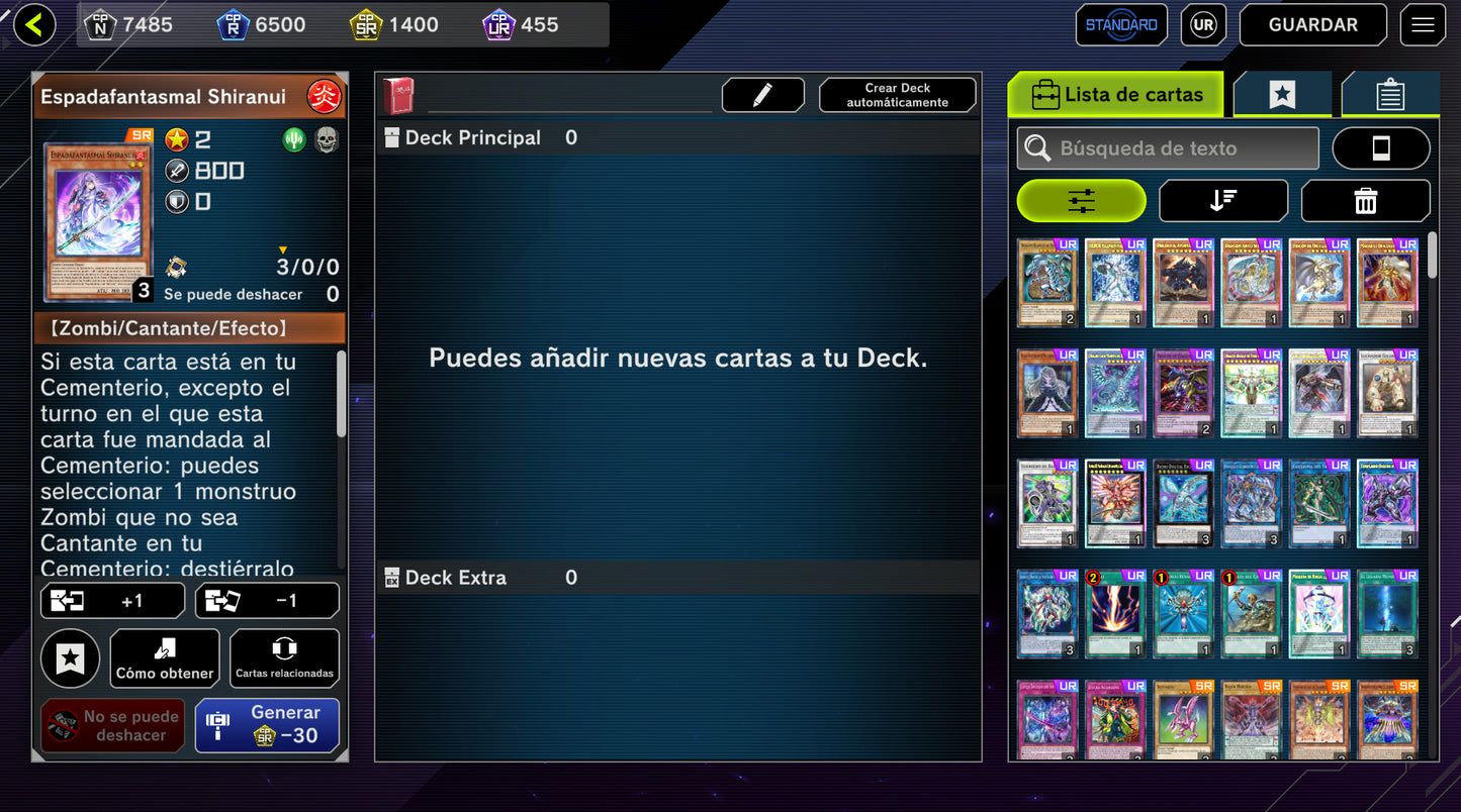 [Cuenta Inicial] +30000 Gemas , +400 UR CP , + 150 SR CP + 200 TIQUE DE LEGADO ╹Yu-Gi-Oh! Master Duel
