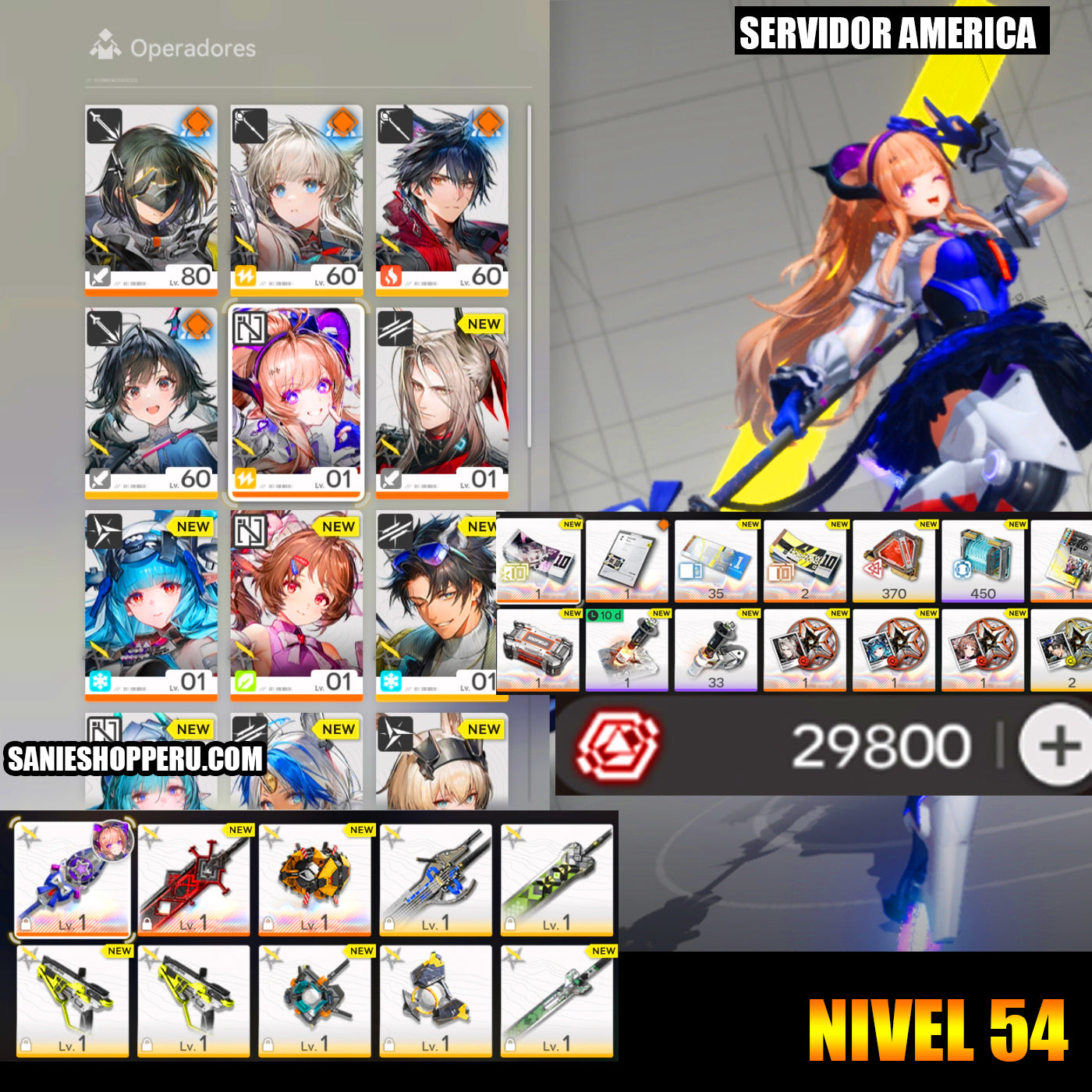 NA Lvl 54 | + 29800 Oroberilio ♦️ + Liino + Debut nocturno deslumbrante + Last Rite C1 + Pogranichnik + Ardelia