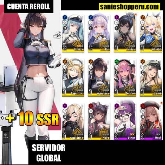 [GLOBAL] Marciana + 10 SSR|GODDESS OF VICTORY: NIKKE cuenta reroll
