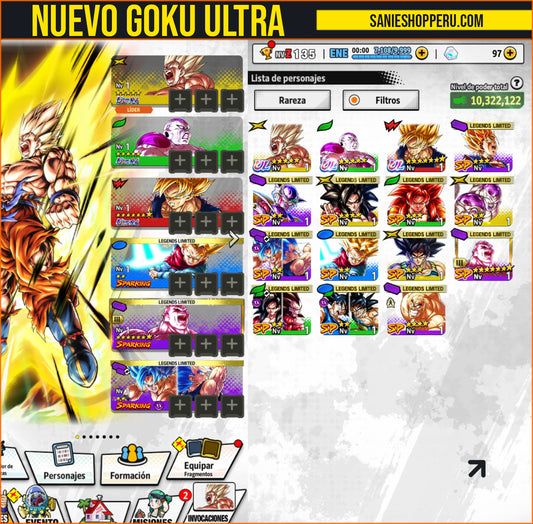 [Android & iPhone] ⭐️NUEVO ULTRA SuperSaiyajin Goku + NUEVO ULTRA Freezer Máximo poder + 12 LL