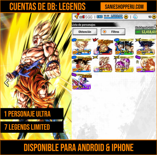 [Solo Android & Iphone] #8⭐️ULTRA GOKU SUPERSAIYAYIN  + 7 LL⭐️