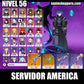 [Nivel 56] Flins + Arma ⭐️, Columbina + Lauma + Nefer + Yelan C1 + Venti + Raiden Shogun + Furina + Qiqi + Mona + Diluc + Jean