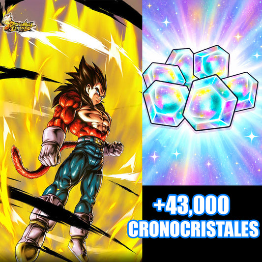 [Android] + 43,000 cronocristales + Vegeta SSJ4 ULTRA  | DRAGON BALL Legends Cuenta